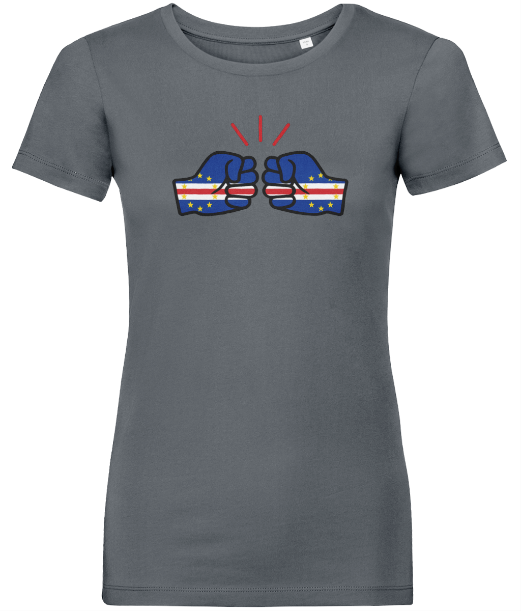 We Run Tings, Cape Verde, Women's, Organic Ring Spun Cotton, Contemporary Shaped Fit T-Shirt