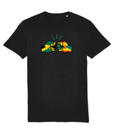 We Run Tings, Jamaica & Grenada, Men's, Dual Parentage, Organic Ring Spun Cotton T-Shirt, Outline