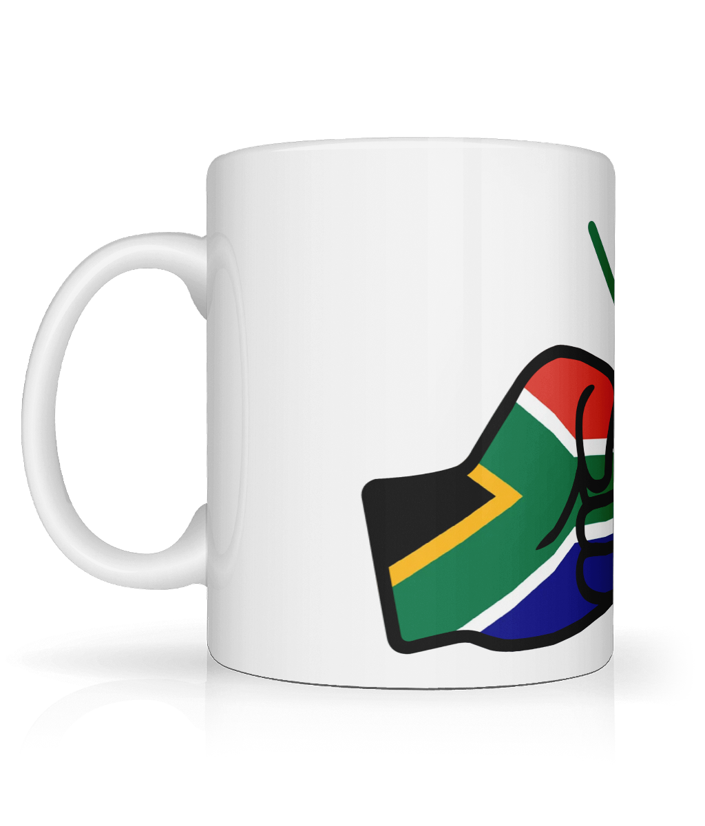 We Run Tings, South Africa, Tea, Coffee Ceramic Mug, Cup, White, 11oz