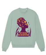 My Black Is Beautiful, Women's, Glow, Organic Cotton Sweatshirt