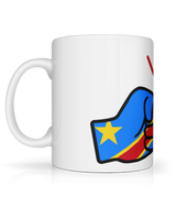 We Run Tings, Congo, Democratic Republic of the, Tea, Coffee Ceramic Mug, Cup, White, 11oz