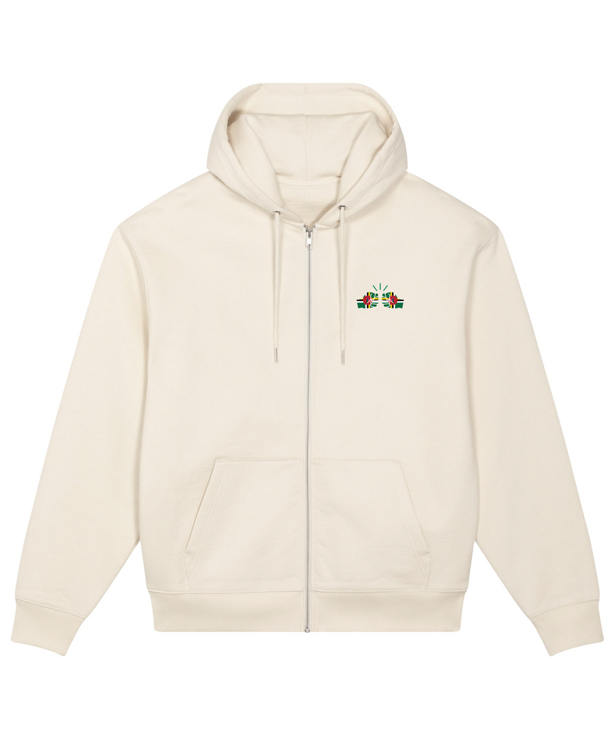 We Run Tings, Dominica, Men's, Badda Patriotic Hoodie, Full-Zip  Relaxed Fit