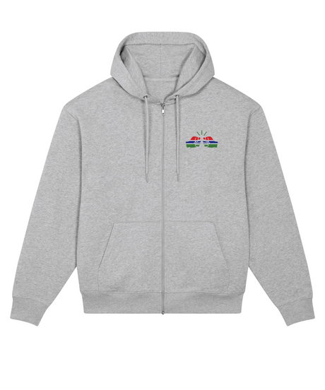 We Run Tings, Gambia, Men's, Badda Patriotic Hoodie, Full-Zip  Relaxed Fit