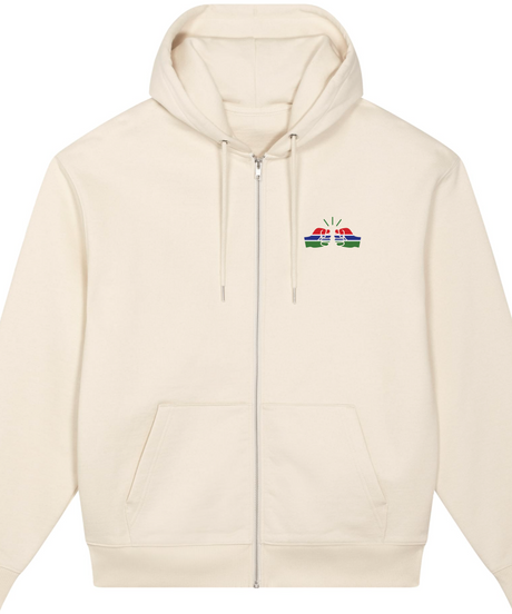 We Run Tings, Gambia, Men's, Badda Patriotic Hoodie, Full-Zip  Relaxed Fit