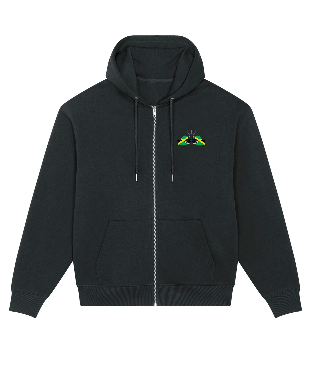 We Run Tings, Jamaica, Men's, Badda Patriotic Hoodie, Full-Zip  Relaxed Fit