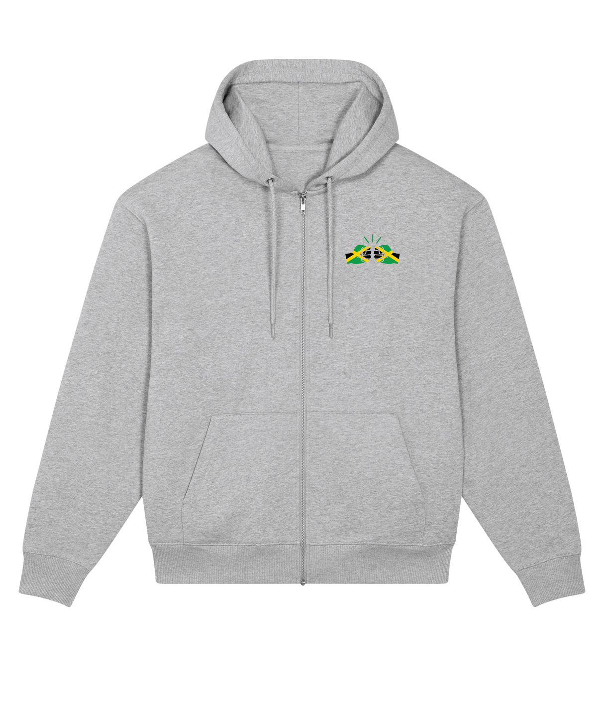 We Run Tings, Jamaica, Men's, Badda Patriotic Hoodie, Full-Zip  Relaxed Fit