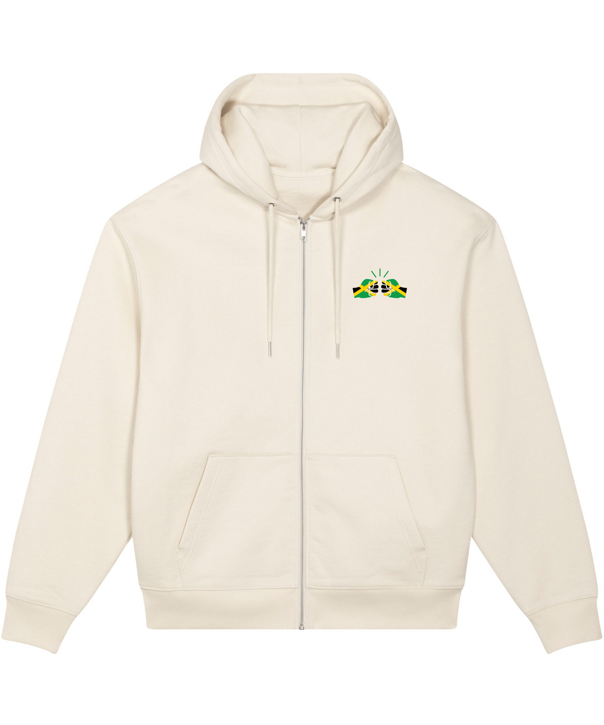 We Run Tings, Jamaica, Men's, Badda Patriotic Hoodie, Full-Zip  Relaxed Fit