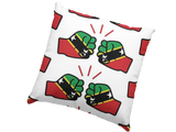 We Run Tings, St. Kitts and Nevis, Throw, Pillow, Cushion, White, 40 x 40cm