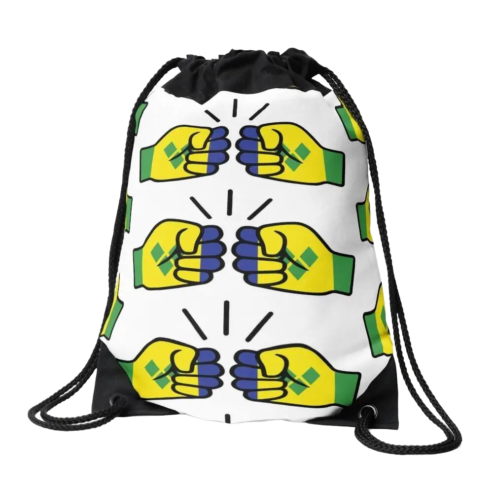 We Run Tings, St. Vincent, Drawstring Bag