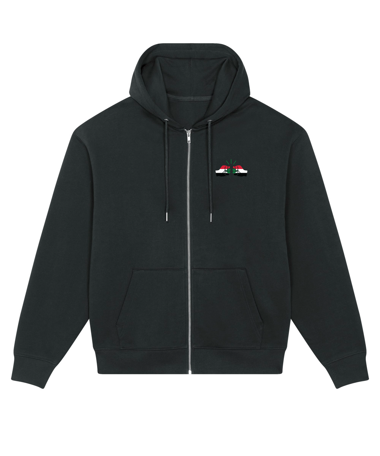 We Run Tings, Sudan, Men's, Badda Patriotic Hoodie, Full-Zip  Relaxed Fit