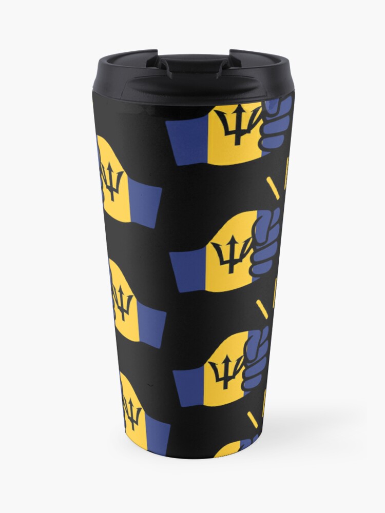 We Run Tings, Barbados, Black, Travel Mug, Coffee Cup, 15oz/443ml