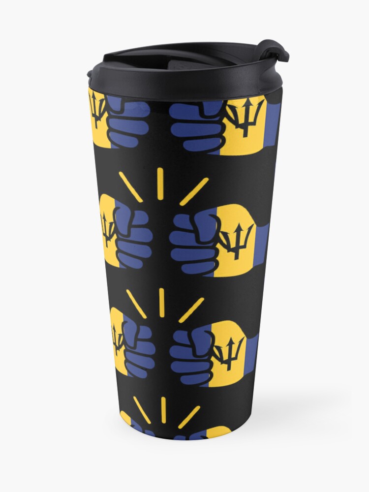 We Run Tings, Barbados, Black, Travel Mug, Coffee Cup, 15oz/443ml