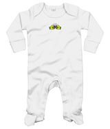 We Run Tings, St. Vincent and the Grenadines, Baby Organic Cotton Unisex Long Sleeve Sleepsuit/Bodysuit/Babygrow, 0-12mths