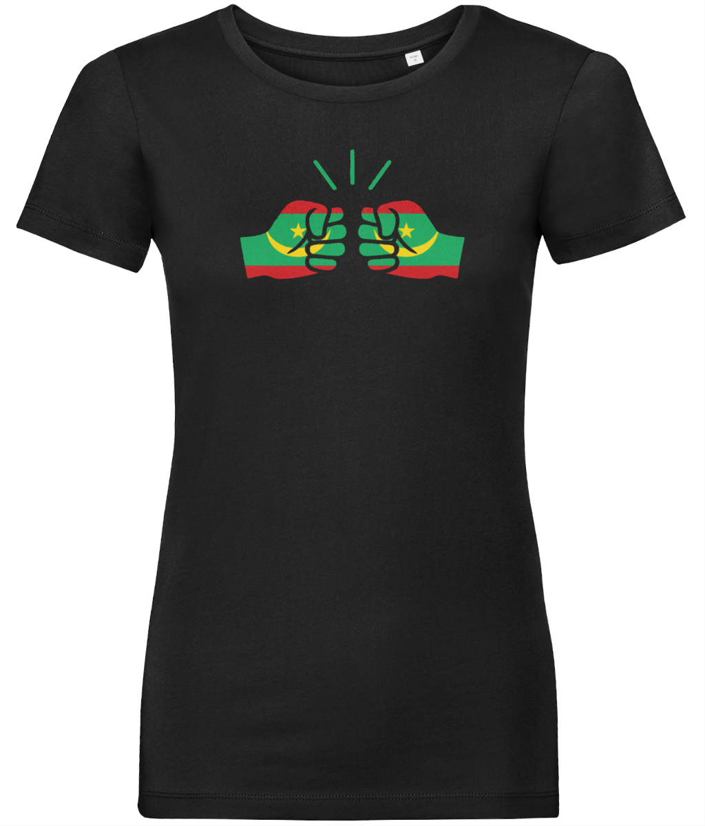 We Run Tings, Mauritania, Women's, Organic Ring Spun Cotton, Contemporary Shaped Fit T-Shirt