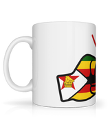 We Run Tings, Zimbabwe, Tea, Coffee Ceramic Mug, Cup, White, 11oz