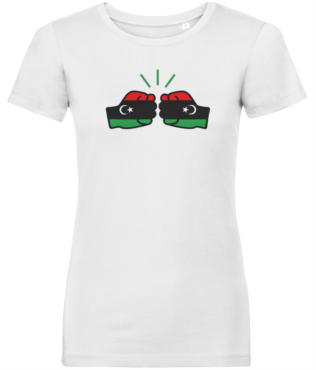 We Run Tings, Libya, Women's, Organic Ring Spun Cotton, Contemporary Shaped Fit T-Shirt