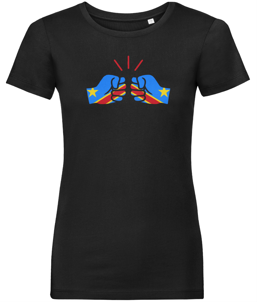 We Run Tings, Congo, Democratic Republic of the, Women's, Organic Ring Spun Cotton, Contemporary Shaped Fit T-Shirt