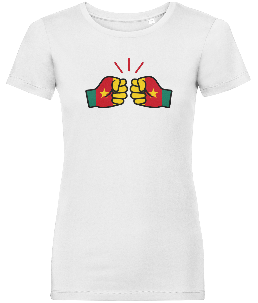 We Run Tings, Cameroon, Women's, Organic Ring Spun Cotton, Contemporary Shaped Fit T-Shirt