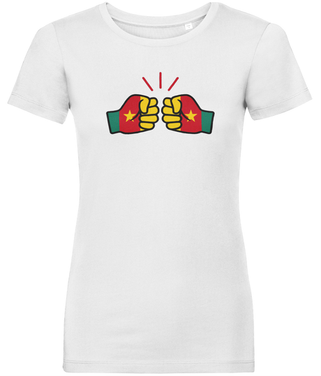 We Run Tings, Cameroon, Women's, Organic Ring Spun Cotton, Contemporary Shaped Fit T-Shirt