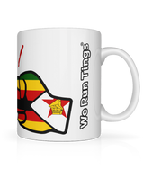 We Run Tings, Zimbabwe, Tea, Coffee Ceramic Mug, Cup, White, 11oz