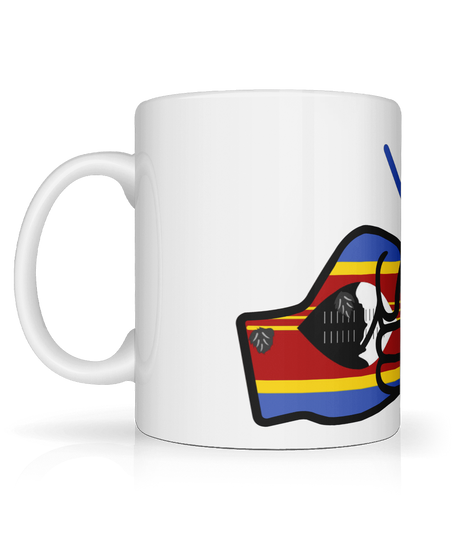 We Run Tings, Eswatini, Tea, Coffee Ceramic Mug, Cup, White, 11oz