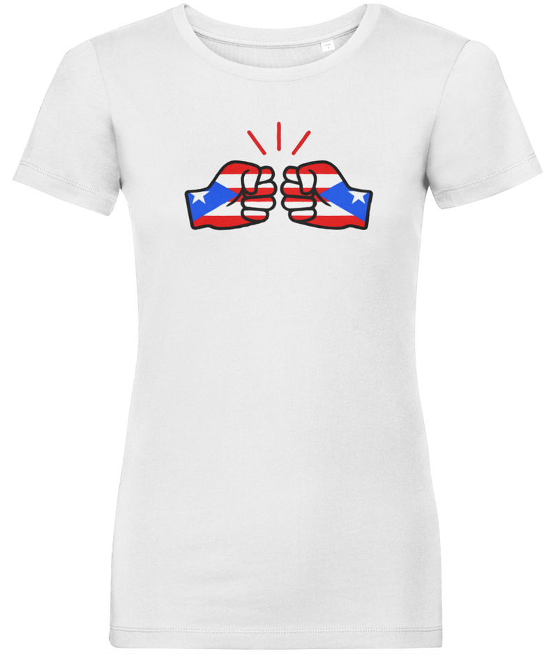 We Run Tings, Puerto Rico, Women's, Organic Ring Spun Cotton, Contemporary Shaped Fit T-Shirt