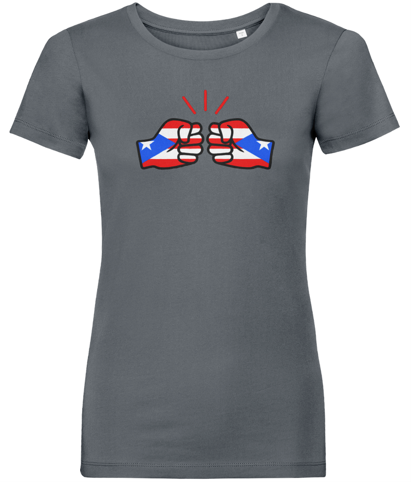 We Run Tings, Puerto Rico, Women's, Organic Ring Spun Cotton, Contemporary Shaped Fit T-Shirt