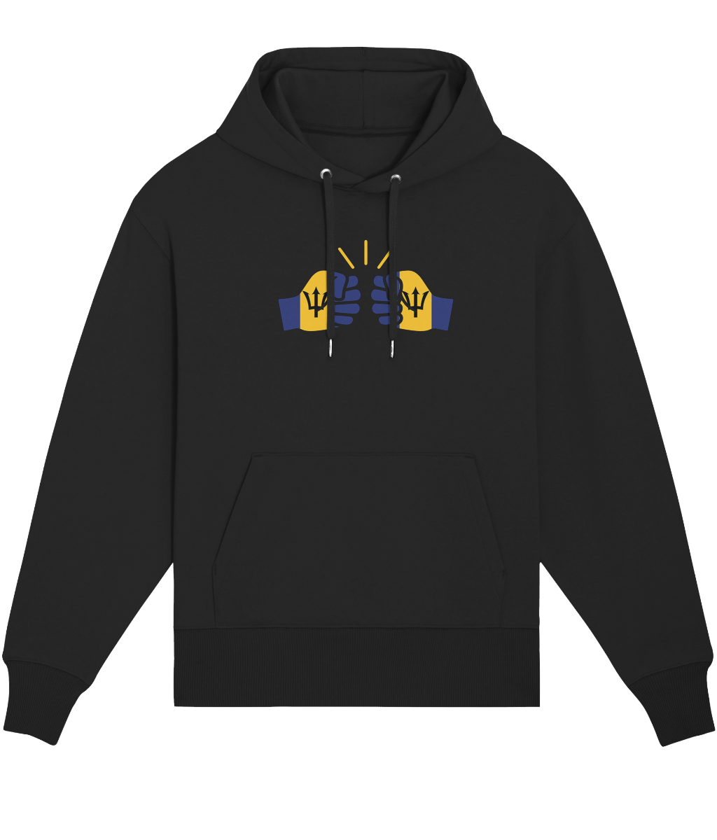 We Run Tings, Barbados, Organic Cotton, Relaxed Fit, Unisex Hoodie