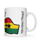 We Run Tings, Ghana, Tea, Coffee Ceramic Mug, Cup, White, 11oz