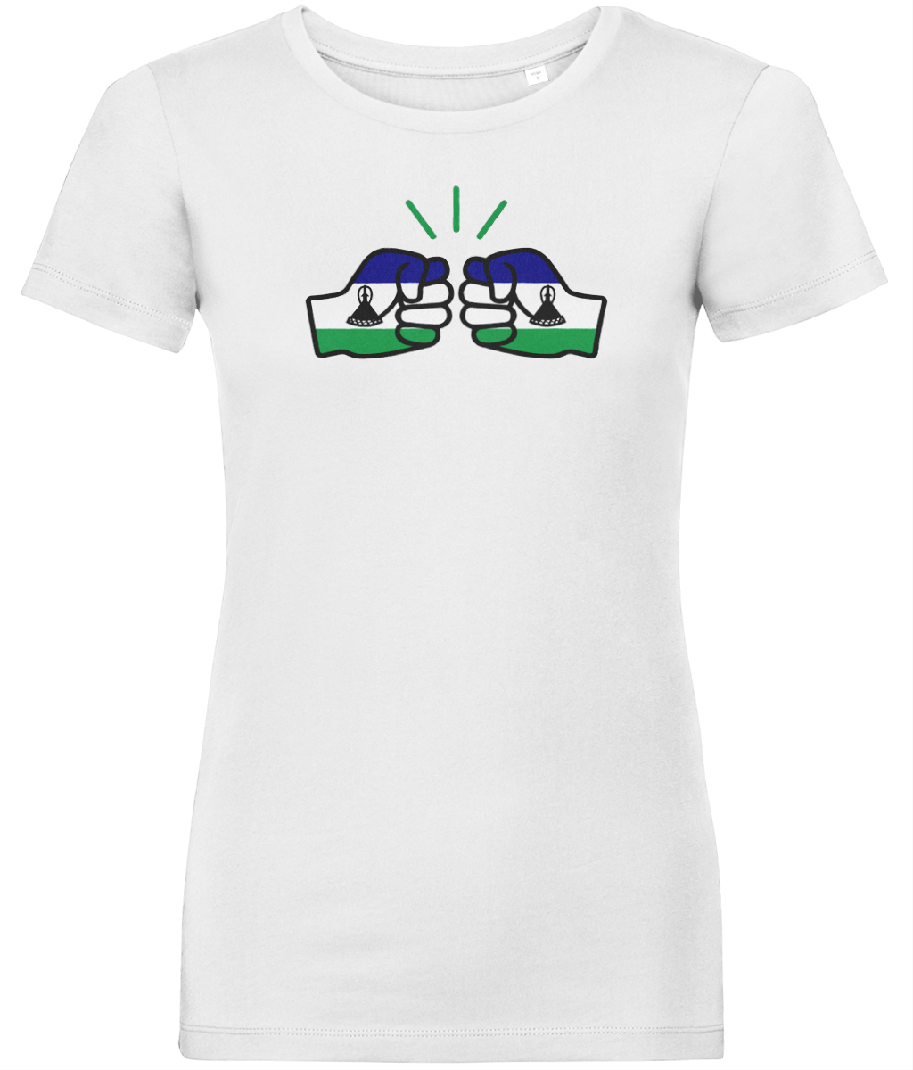 We Run Tings, Lesotho, Women's, Organic Ring Spun Cotton, Contemporary Shaped Fit T-Shirt