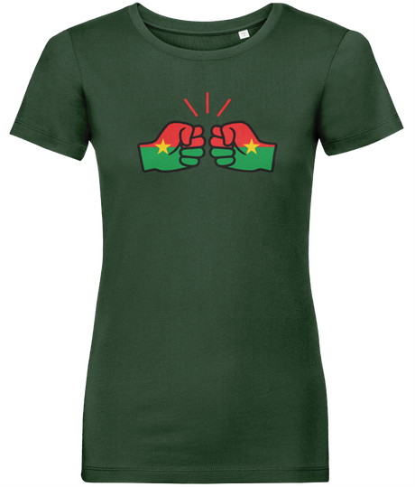 We Run Tings, Burkina Faso, Women's, Organic Ring Spun Cotton, Contemporary Shaped Fit T-Shirt