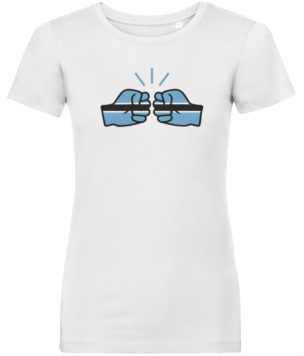 We Run Tings, Botswana, Women's, Organic Ring Spun Cotton, Contemporary Shaped Fit T-Shirt