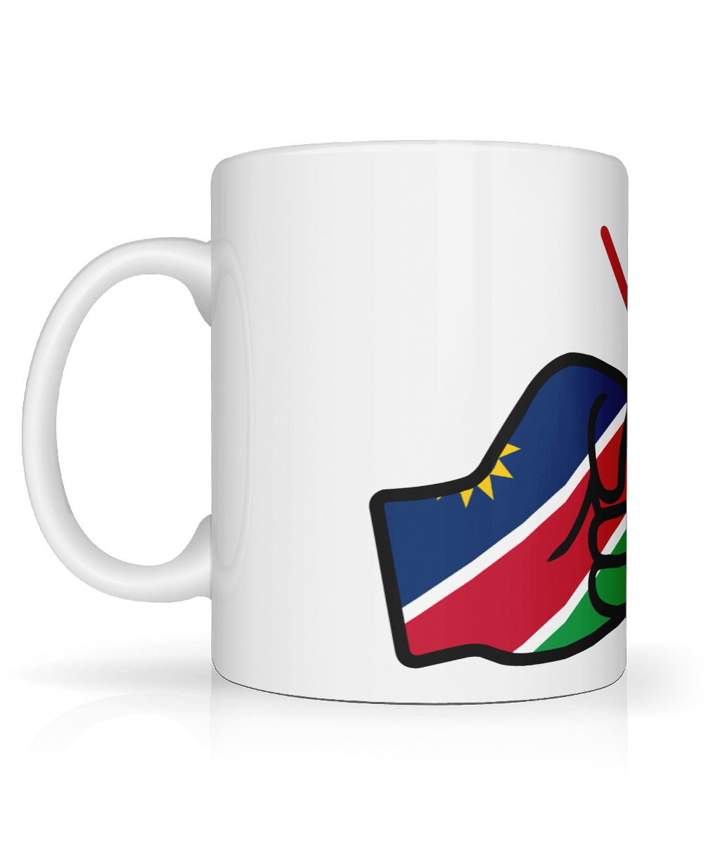 We Run Tings, Namibia, Tea, Coffee Ceramic Mug, Cup, White, 11oz
