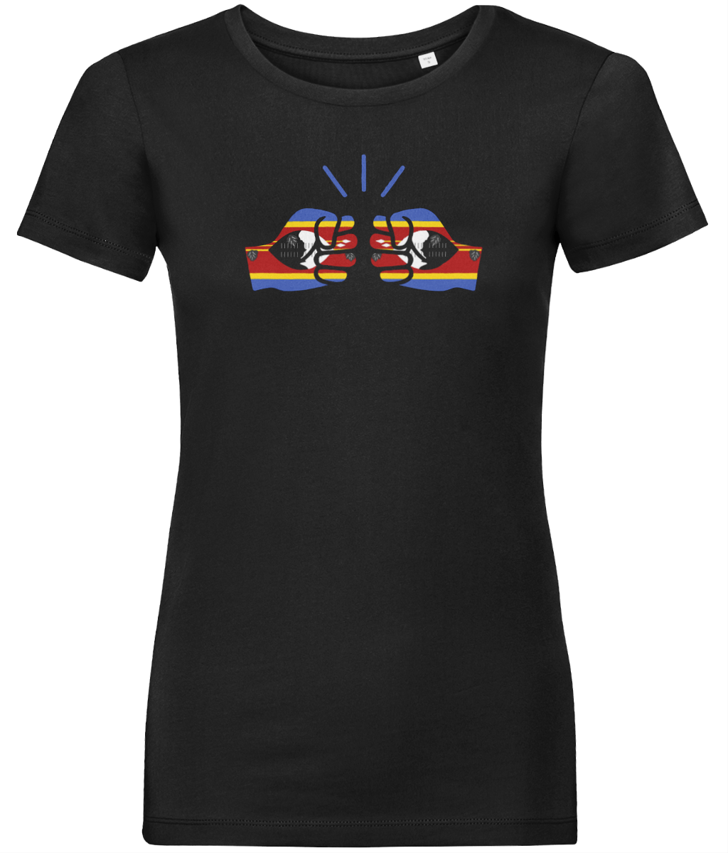 We Run Tings, Eswatini, Women's, Organic Ring Spun Cotton, Contemporary Shaped Fit T-Shirt