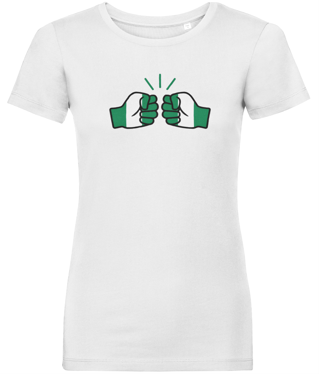 We Run Tings, Nigeria, Women's, Organic Ring Spun Cotton, Contemporary Shaped Fit T-Shirt