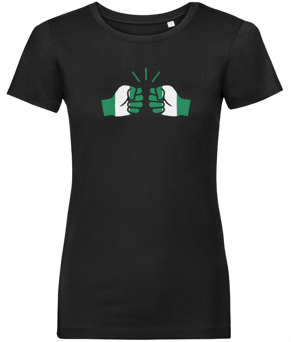 We Run Tings, Nigeria, Women's, Organic Ring Spun Cotton, Contemporary Shaped Fit T-Shirt