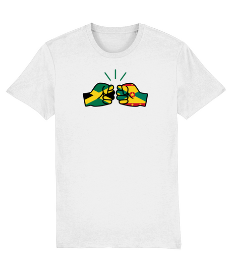 We Run Tings, Jamaica & Grenada, Men's, Dual Parentage, Organic Ring Spun Cotton T-Shirt, Outline