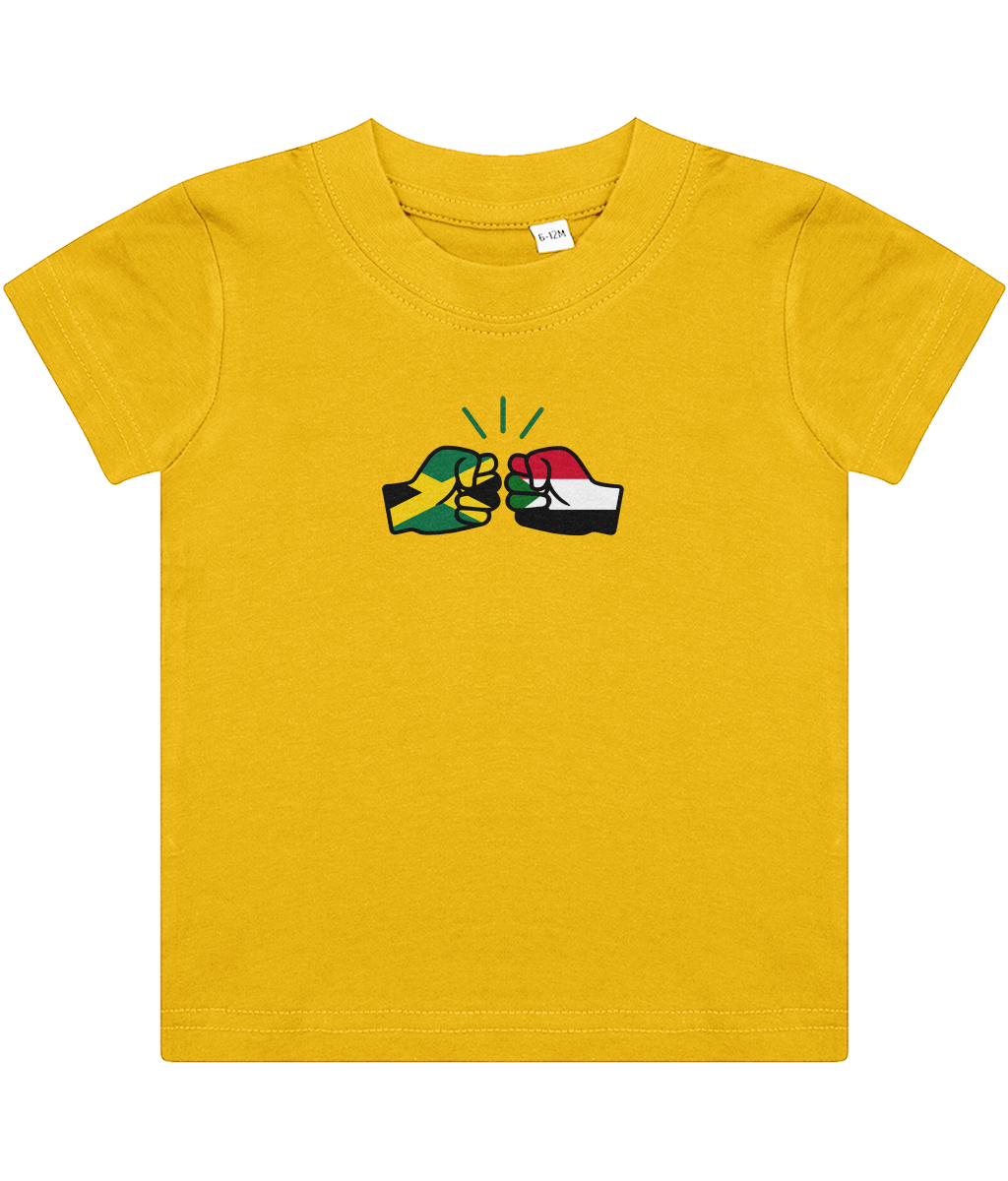 We Run Tings, Jamaica & Sudan, Dual Parentage, Baby/Toddler, Cotton T-Shirt