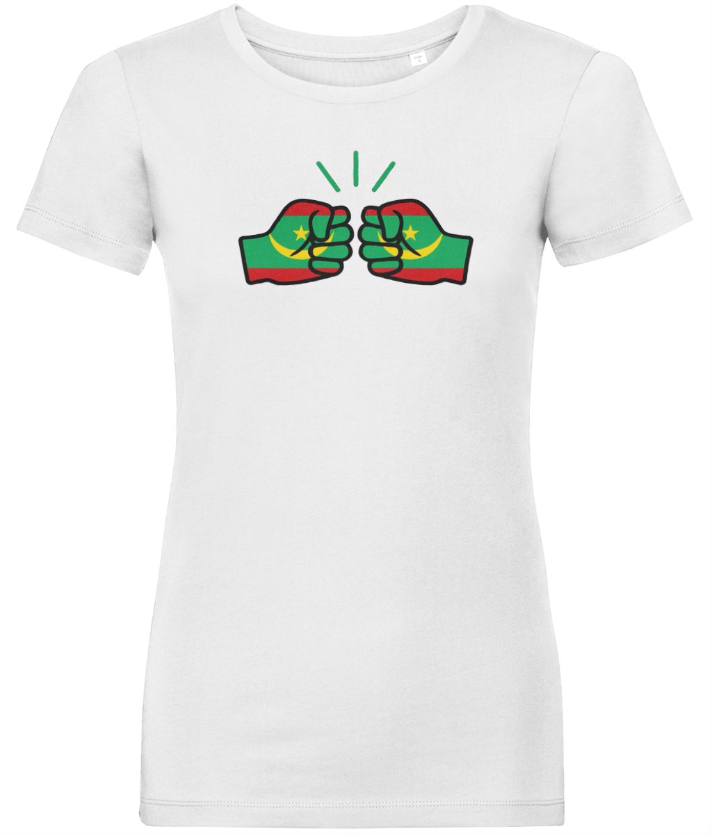 We Run Tings, Mauritania, Women's, Organic Ring Spun Cotton, Contemporary Shaped Fit T-Shirt