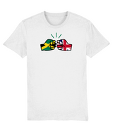 We Run Tings, Jamaica & United Kingdom, Men's, Dual Parentage, Organic Ring Spun Cotton T-Shirt, Outline