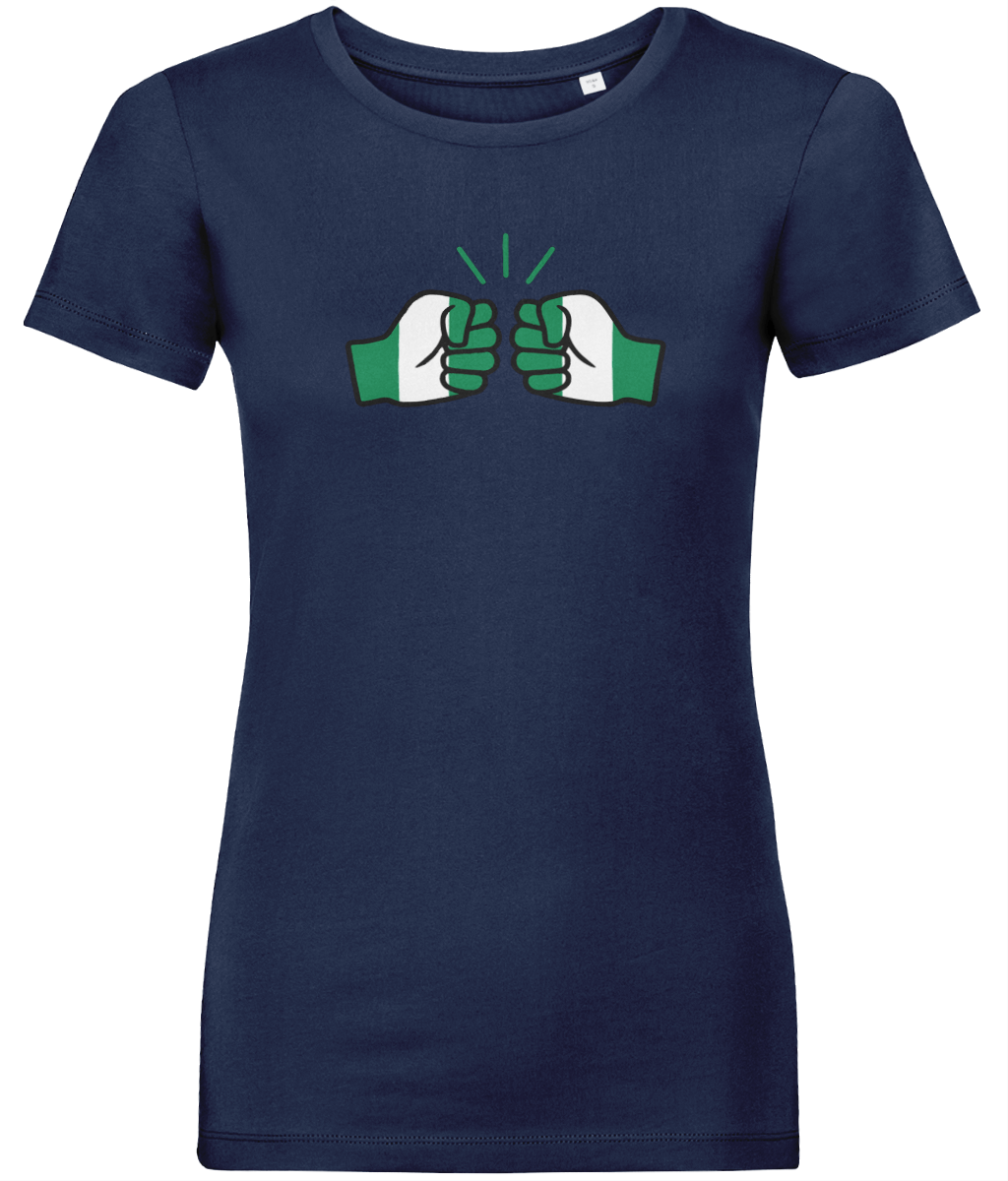 We Run Tings, Nigeria, Women's, Organic Ring Spun Cotton, Contemporary Shaped Fit T-Shirt