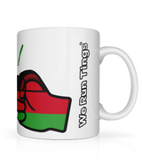 We Run Tings, Malawi, Tea, Coffee Ceramic Mug, Cup, White, 11oz