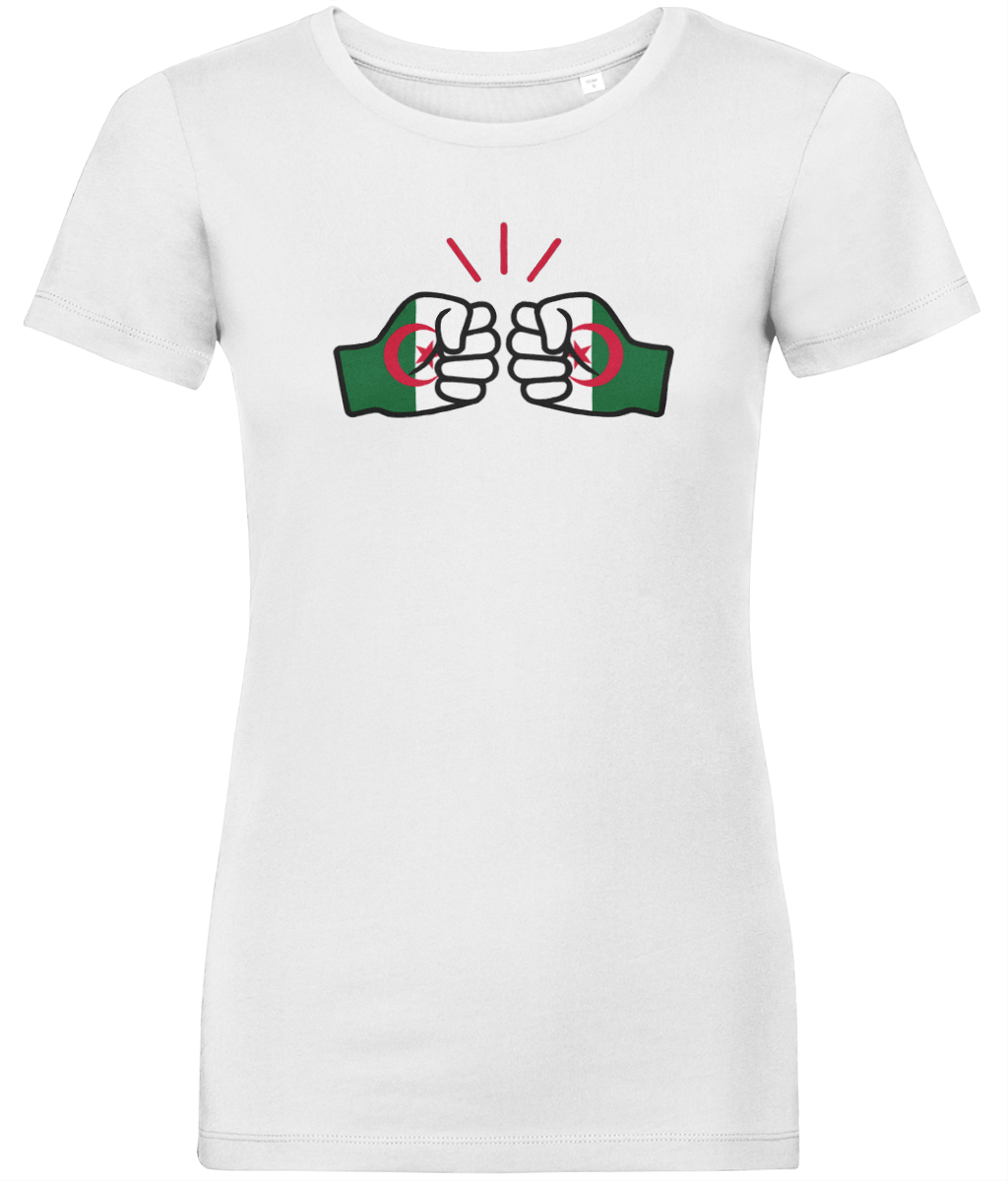 We Run Tings, Algeria, Women's, Organic Ring Spun Cotton, Contemporary Shaped Fit T-Shirt