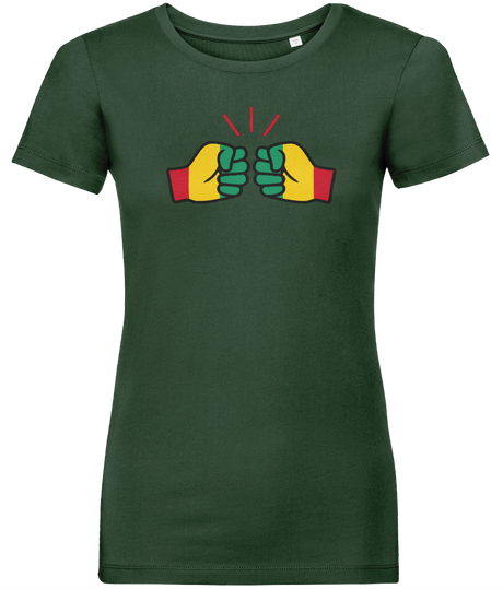We Run Tings, Guinea, Women's, Organic Ring Spun Cotton, Contemporary Shaped Fit T-Shirt