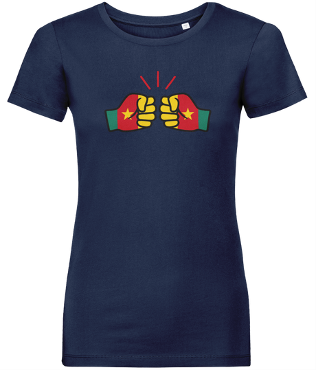 We Run Tings, Cameroon, Women's, Organic Ring Spun Cotton, Contemporary Shaped Fit T-Shirt