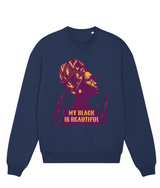 My Black Is Beautiful, Women's, Glow, Organic Cotton Sweatshirt