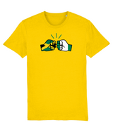 We Run Tings, Jamaica & Nigeria, Men's, Dual Parentage, Organic Ring Spun Cotton T-Shirt, Outline