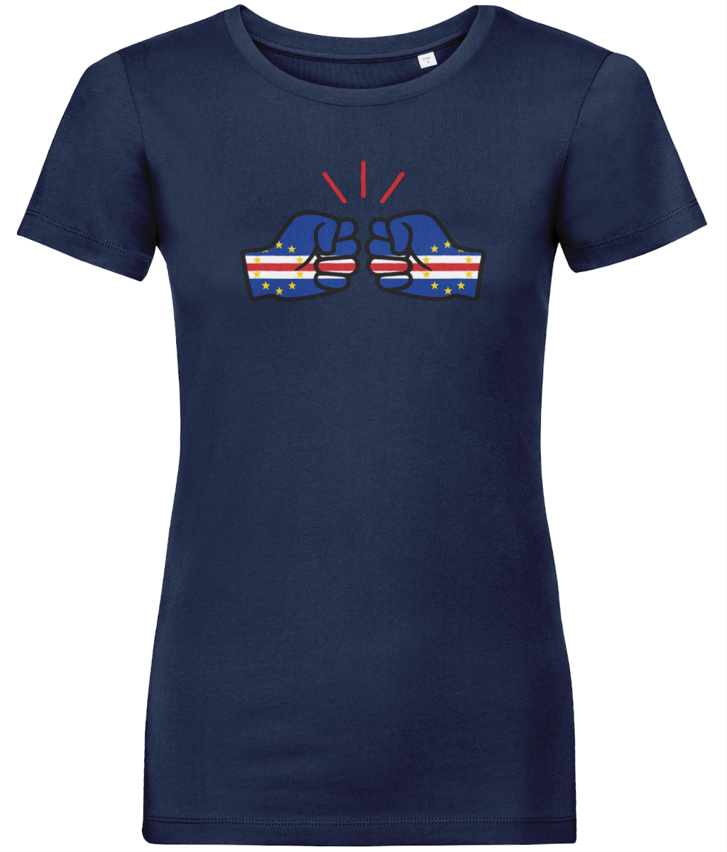 We Run Tings, Cape Verde, Women's, Organic Ring Spun Cotton, Contemporary Shaped Fit T-Shirt