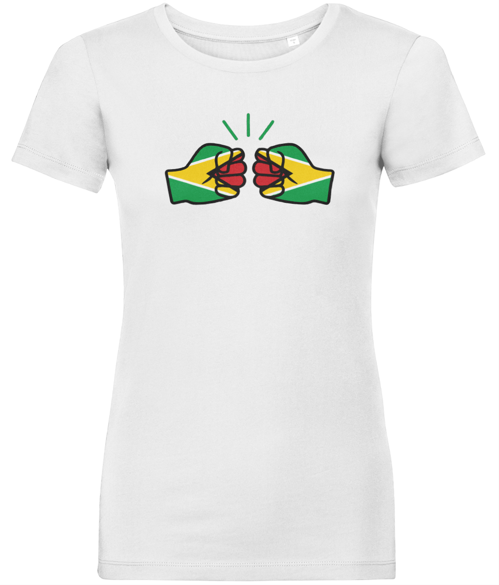 We Run Tings, Guyana, Women's, Organic Ring Spun Cotton, Contemporary Shaped Fit T-Shirt