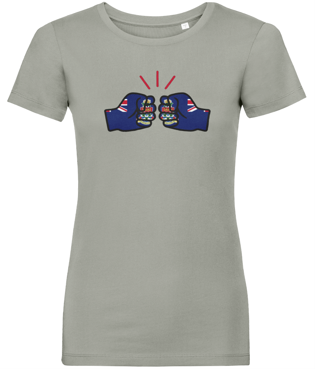 We Run Tings, Cayman Islands, Women's, Organic Ring Spun Cotton, Contemporary Shaped Fit T-Shirt